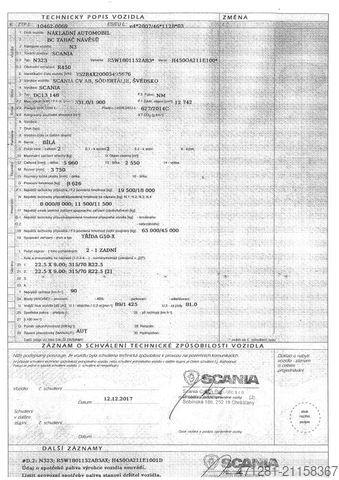 Standard SZM SCANIA R450 N323 NGS E6 + PARKCLIMA + RETARDER