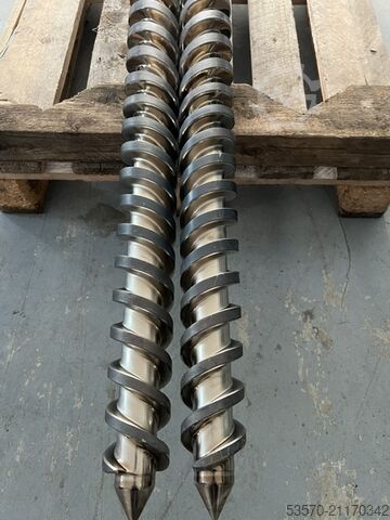 Twin Screw Extruder, conical Reifenhäuser BT 1000-2-63K