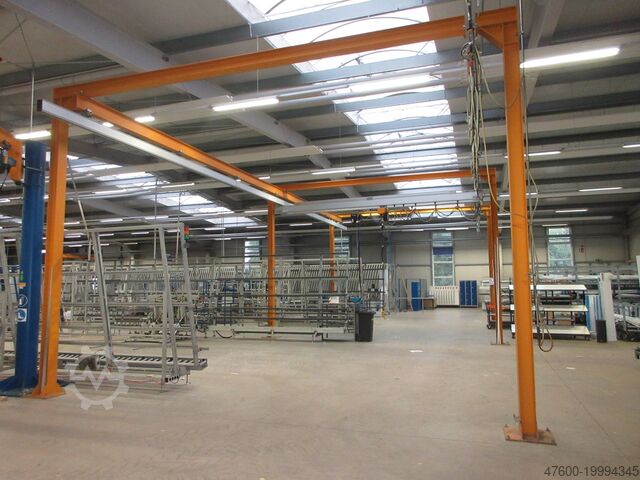 Kranhimmel Hallenkran Kranbahn Stahlbau Eepos Portalkran Hallenkran Stahlbau Demag Gis Kettenzug 350Kg 0,35t 15x7m