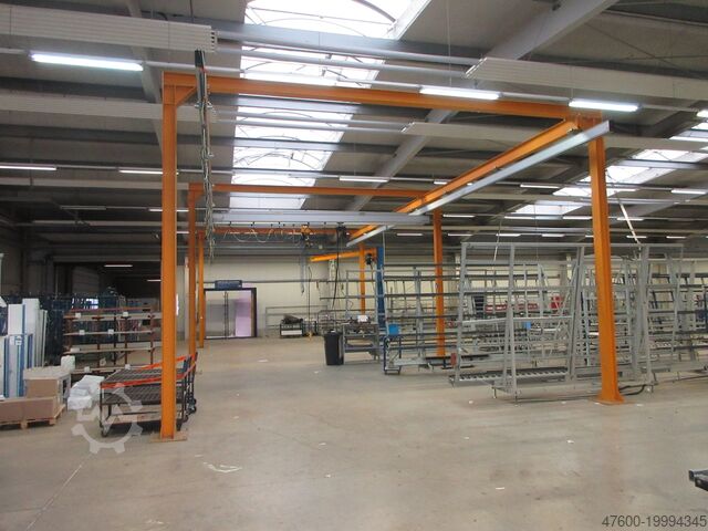 Kranhimmel Hallenkran Kranbahn Stahlbau Eepos Portalkran Hallenkran Stahlbau Demag Gis Kettenzug 350Kg 0,35t 15x7m