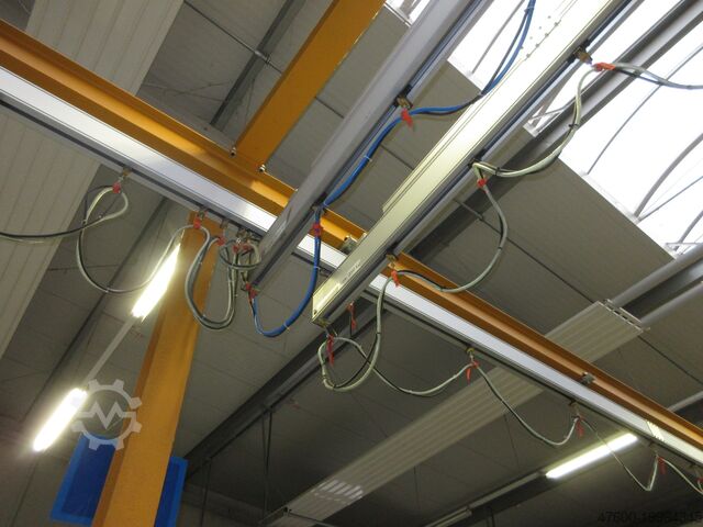 Kranhimmel Hallenkran Kranbahn Stahlbau Eepos Portalkran Hallenkran Stahlbau Demag Gis Kettenzug 350Kg 0,35t 15x7m