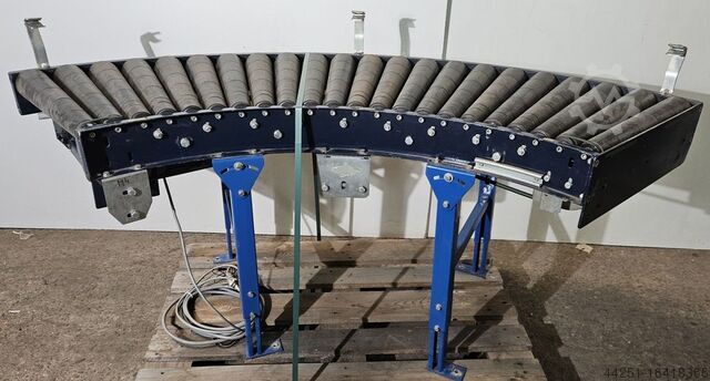 Roller curve conveyor with drive Schulz