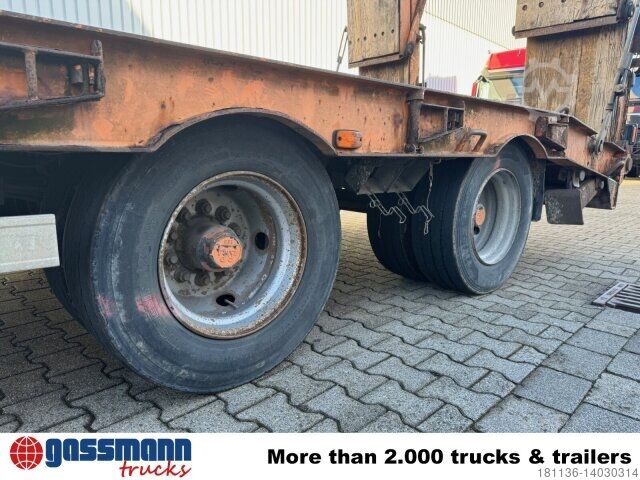 Tieflader Anhänger Müller-Mitteltal T 3 Kompakt 30,0, Hydr. Rampen, Verbr. auf 3m