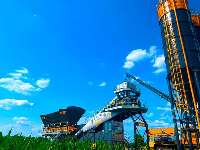 Betonmischanlage / Betonwerk FABO Concrete Batching Plant 60 m3 Compact Concrete Batching Plant