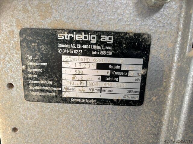 TOP/year of manufacture 1988 Striebig Standard 6220 AV/G