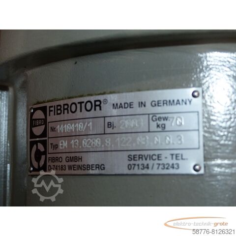 Component  Fibro EM 13 . 0280 . 8 . 122 . 08.0.03 SN: 1410410/1 + Rehfuss FG691 SN:482511