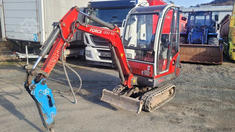 Mini excavator Neusson 1502 RD Krupp Hammer 4 x Löffel verbreit