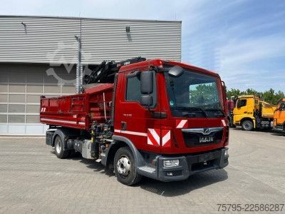 Dreiseitenkipper MAN TG-L 8.190.4x2 BL 2-Achs Kipper Kran Hiab 078