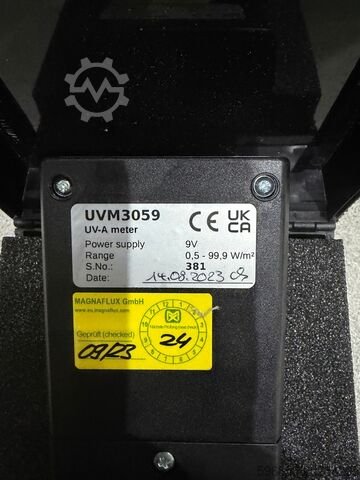 Digital UV-A Radiation Intensity Meter MAGNAFLUX UVM3059 Cyfrowy miernik natężenia promieniowania UV-A MAGNAFLUX UVM3059 Cyfrowy miernik natężenia promieniowania UV-A MAGNAFLUX UVM3059