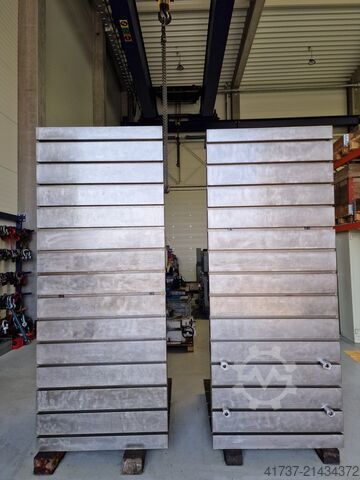 Clamping angle plate: 2500x1000 Aufspannwinkel: 2500x1000 
