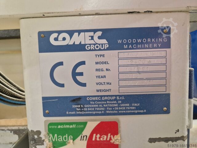 Double throughfeed saw with magazine COMEC TD-2400 + CA