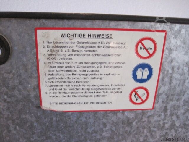 Gummi-Mayer parts washer Gummi-Mayer Teilewaschgerät / Teilewaschtisch