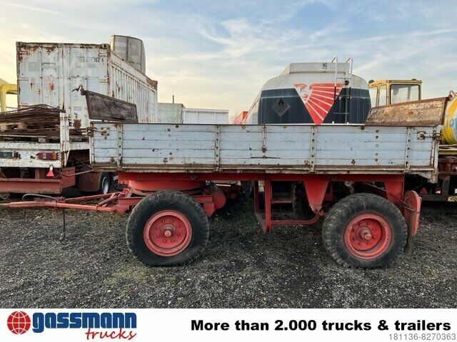 Three-way tipper trailer Gummiwagen 3-Seiten-Kippanhänger