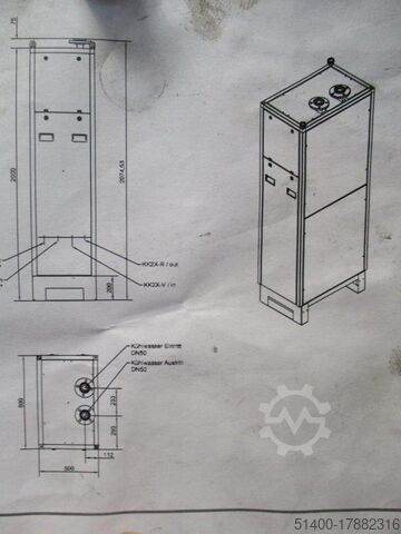 Heat exchanger for utilizing waste heat Glen Dimplex Wärmetauscher Wasser-Wasser 2KTE080G