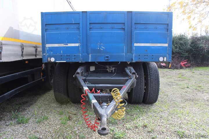 Open trailer ACERBI rimorchio 2assi cassonato sponde usato