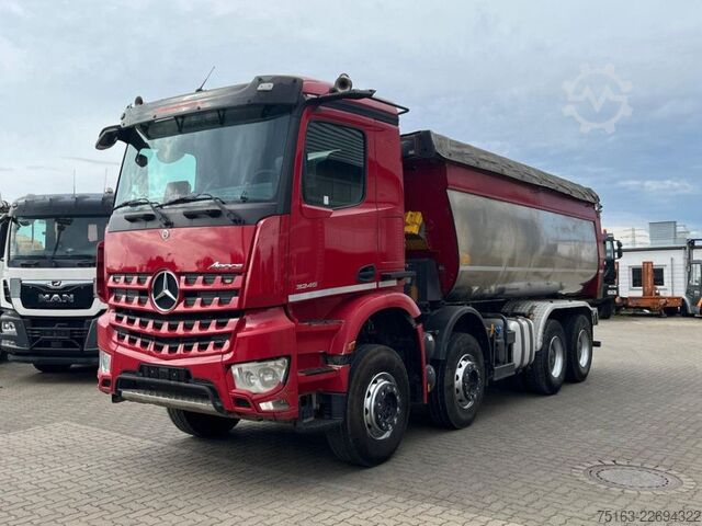 Tipper truck MERCEDES-BENZ Arocs 3245 K 4 Achs Muldenkipper Meiller Thermo