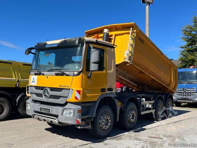 Kipper LKW MERCEDES-BENZ Actros 4141 K 8x4 4 Achs Muldenkipper Carnehl De
