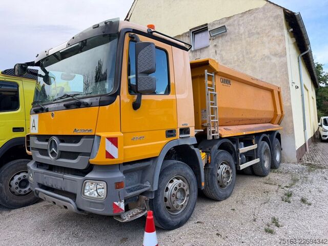 Tipper truck MERCEDES-BENZ Actros 4141 K 8x4 4 Achs Muldenkipper Carnehl De