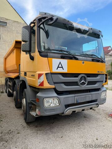 Tipper truck MERCEDES-BENZ Actros 4141 K 8x4 4 Achs Muldenkipper Carnehl De