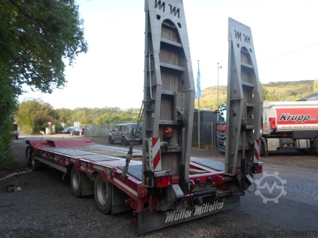 Low loader trailer MÜLLER-MITTELTAL T 4/ Tieflader 4 Achser