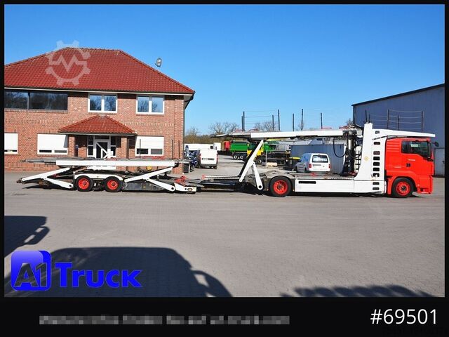 Autotransporter LKW MAN 18.400 TGX, Autotransporter Kässbohrer,