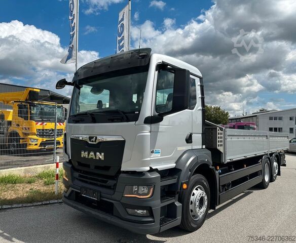 Spezial-LKW MAN TGS 26.360 LL/Pritsche 7,10 m/Lenkachse/ 108 tkm