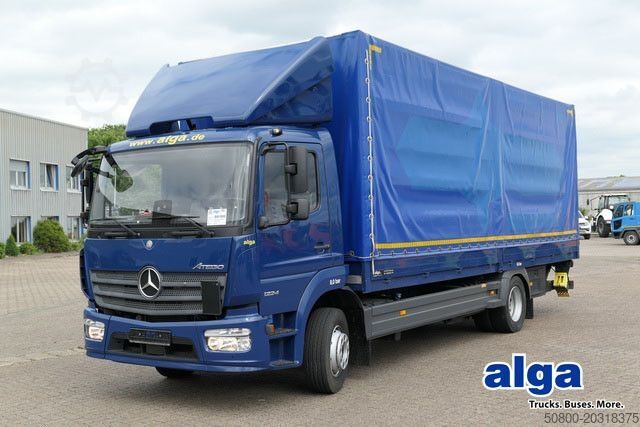 LKW mit Pritsche & Plane MERCEDES-BENZ 1224 L Atego 4x2, 7.200mm lang, AHK, LBW, Euro 6