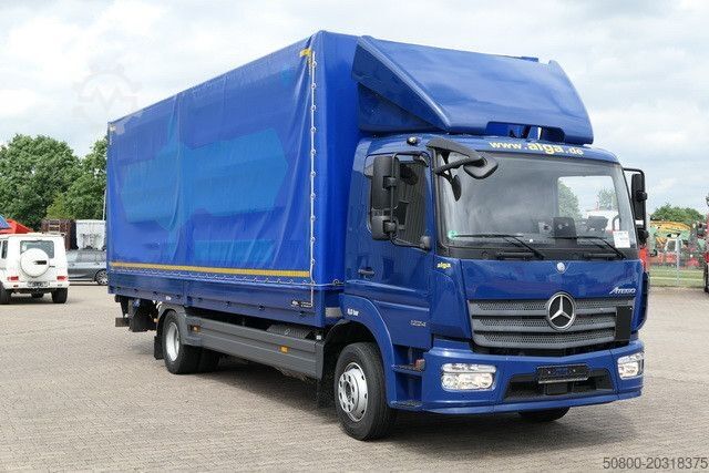 LKW mit Pritsche & Plane MERCEDES-BENZ 1224 L Atego 4x2, 7.200mm lang, AHK, LBW, Euro 6