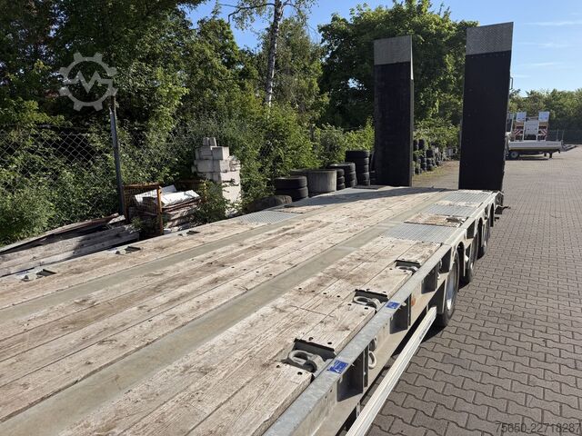 Low loader semitrailer Humbaur HTS30  3 Achs Satteltieflader, wenig benutzt