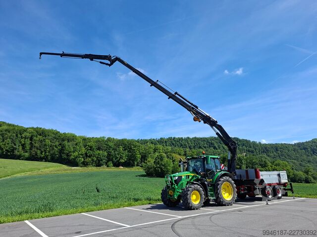 Kran Tandem-Krananhänger Ladekran Typ 20 Hersteller Krumenacher Schweiz HIAB Ladekran Typ 205-4