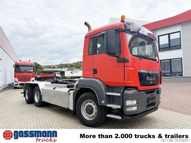 Roll-off tipper truck MAN TGS 26.480 6x4H-4 BL, Multilift Abroller