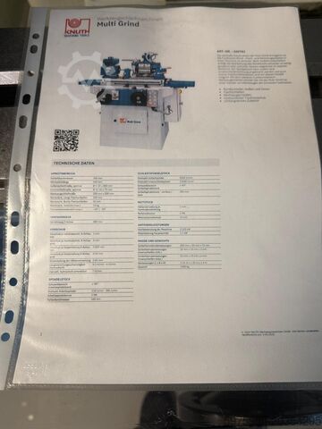Werkzeugschleifmaschine Knuth Universal Schleif- u. Drehmaschine Multi Grind 102781
