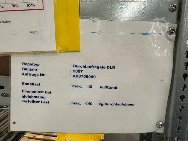 Palettendurchlaufregal Jungheinrich DLR Durchlaufregal