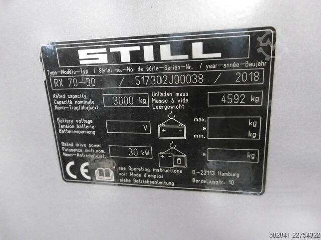 Dieselstapler STILL RX 70-30 /7302 2018