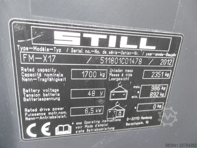 Reach trucks STILL FM-X 17 /Bj.2012