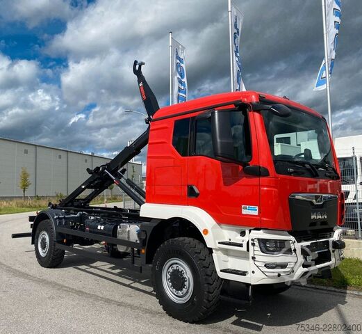 Sonstige MAN TGM 18.250 4x4 /Abroller/Hiab/NL 9,3 to/3-Sitze