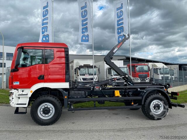 Sonstige MAN TGM 18.250 4x4 /Abroller/Hiab/NL 9,3 to/3-Sitze