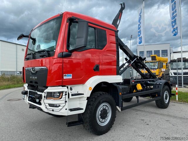 Sonstige MAN TGM 18.250 4x4 /Abroller/Hiab/NL 9,3 to/3-Sitze
