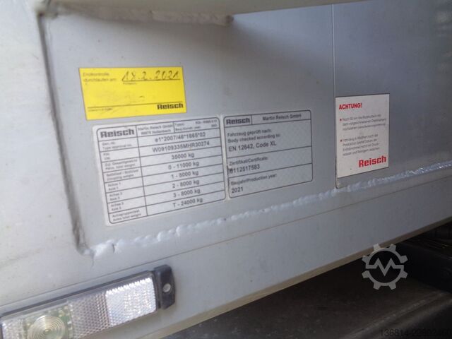 Walking floor semitrailer REISCH RSBS-3-13 92 cbm Liftachse 10 mm SAF