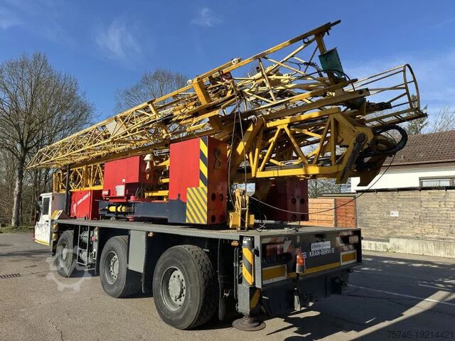 All-terrain crane Spierings Auto- Turmdrehkran Gittermast SK345-AT3 Auto- T...