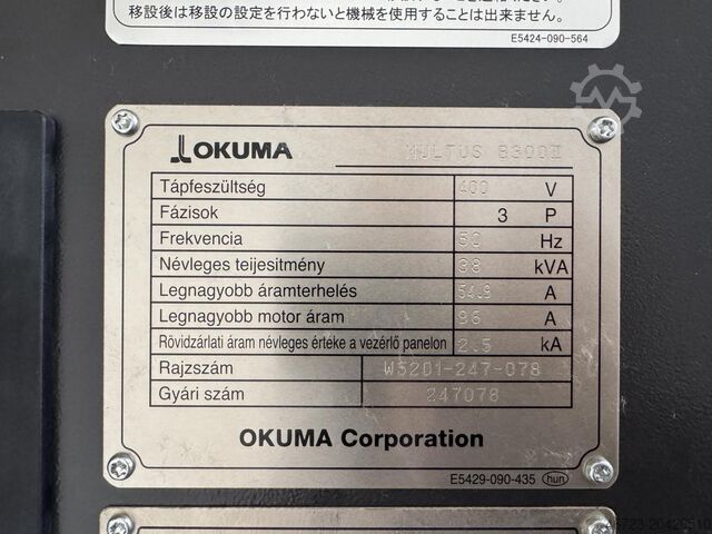CNC-Dreh- und Fräszentrum OKUMA MULTUS B300II