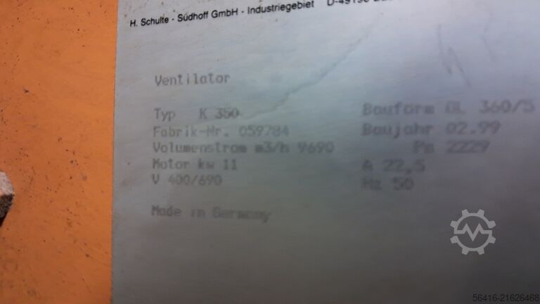 Ventilator Gebläse Schuko K350