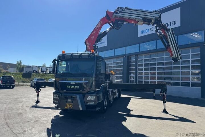 Truck mounted crane MAN TGS 35.480 8x4H Fassi 990-8 Flyjib& Troil