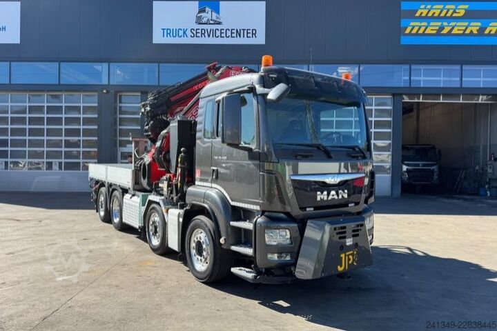 Truck mounted crane MAN TGS 35.480 8x4H Fassi 990-8 Flyjib& Troil