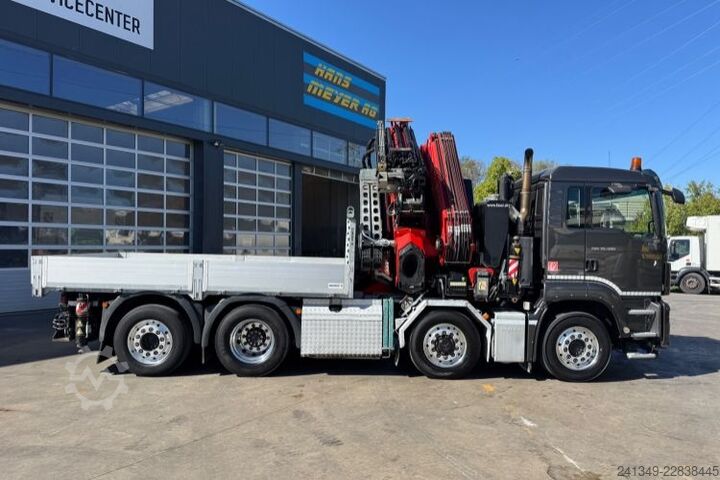 Truck mounted crane MAN TGS 35.480 8x4H Fassi 990-8 Flyjib& Troil