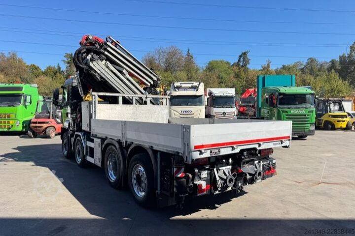 Truck mounted crane MAN TGS 35.480 8x4H Fassi 990-8 Flyjib& Troil