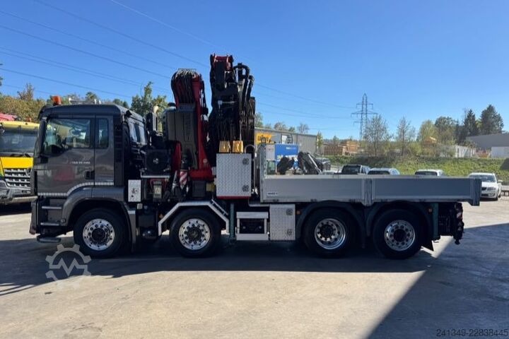 Truck mounted crane MAN TGS 35.480 8x4H Fassi 990-8 Flyjib& Troil