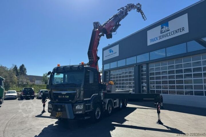 Truck mounted crane MAN TGS 35.480 8x4H Fassi 990-8 Flyjib& Troil