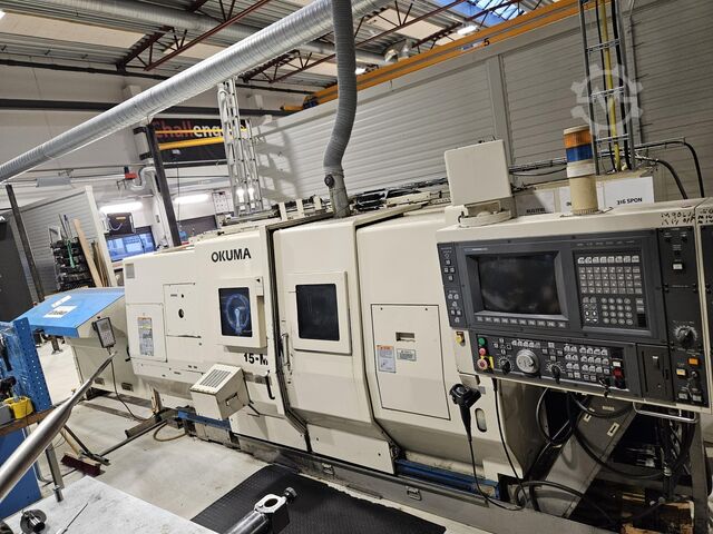CNC-Drehmaschine Okuma LU 15 M U1000 MM + bar feeder + c axis