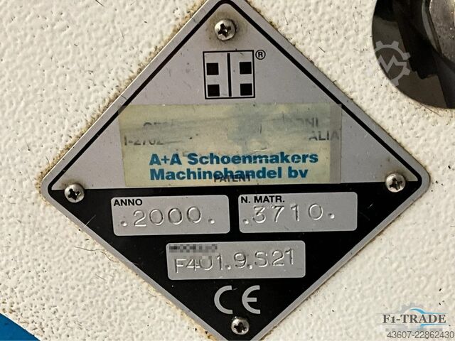 Pneumatische Ösenmaschine / pneumatic Eyeletting machine Falzoni F401.9.S21